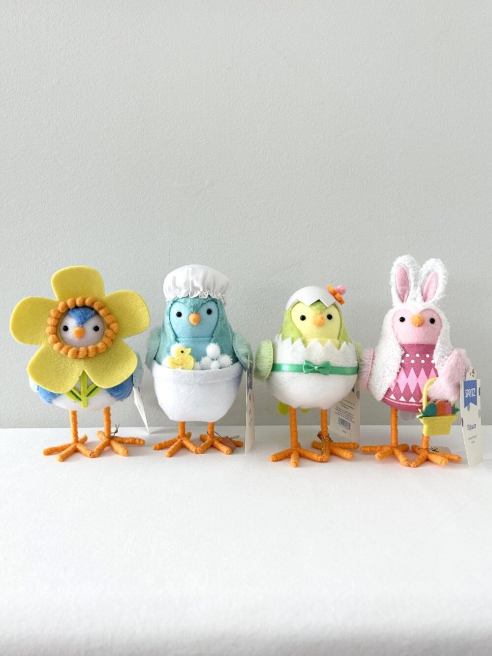 2026 Target Spring Easter Birds Complete Set of 4 Spritz Featherly Friends NWT